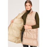 Dewberry Z6729 HK STYLE WOMEN'S VEST-BEIGE | shoptok.hr