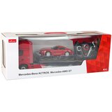 Kamion za vuču na daljinsko upravljanje Mercedes-Benz 1:26 + autić - crveni | shoptok.hr