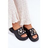 Boto Foam Women's Slippers With Golden Accessories Black Hortiana | shoptok.hr