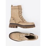 Shelvt Suede beige workers with solid tread | Shoptok.si