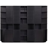 WOOOD Crna modularna biblioteka od masivnog bora 276x210 cm Finca – | shoptok.hr