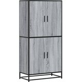  Visoka ploča siva Sonoma 68x35x139 cm Konstruirano drvo | shoptok.hr