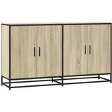  Komoda sonoma hrast 134x35x76 cm izrađeno drvo | shoptok.hr