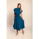 Fenzy Midi Haljina Sa Remenom, Petrolej Boja | shoptok.hr