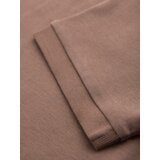 Ombre Men's polo shirt with zipper neckline - light brown | shoptok.hr