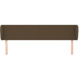  Uzglavlje s ušima tamnosmeđe 203x23x78/88 cm od tkanine | Eponuda.com