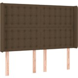 Maison Chic vzglavna omarica - nočna omarica - posteljna omarica z ušesi temno rjavo 147x16x118/128 cm blago, (21711325) | Shoptok.si