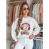 DStreet Bluza damska oversize z nadrukiem LALA VIBE biała | shoptok.hr
