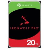 Seagate Technology Seagate IronWolf PRO 20 TB podjetniški NAS trdi disk (HDD), 7200 rpm, 6 Gb/s SATA, 256 MB predpomnilnika, 3,5'' (8,9 cm), zasnovan za neprekinjeno delovanje 24/7 v NAS in RAID rack sistemih, črna (BLK). | Shoptok.si
