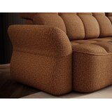 ELTAP Rumena/rjava žametna raztegljiva/s prostorom za shranjevanje kotna sedežna garnitura (desni kot/z ležalnikom) Beneth – | Shoptok.si