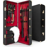 Bedroom Fantasies - Bondage Suitcase 17 Pcs - Cow Leather