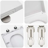 vidaXL Beli Plastika Standard WC sedež Drugo Moderno Beli WC sedež | Shoptok.si