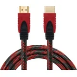 HDMI kabl na HDMI 3m crno/crveni