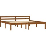 Maison Chic Posteljni okvir - Dvoposteljna postelja - Zakonska postelja medeno rjav iz trdne borovine 160x200 cm-J5230, (21770152) Cene