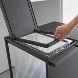 YAMAZAKI Crna metalna kanta za smeće za odvojeni otpad Tower – | shoptok.hr
