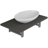vidaXL Dvodijelni set kupaonskog namještaja keramički sivi | shoptok.hr
