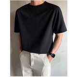 K&H TWENTY-ONE Black Oversize Men's Plain T-shirt Cene