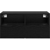 TV zidni ormari Zidne 2 pcs Crni hrast 60 x 30 x 30 cm | shoptok.hr