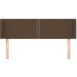  Vzglavje z ušesi temno rjavo 147x16x78/88 cm blago, (20737192) | Shoptok.si