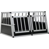 vidaXL Pasji boks z dvojnimi vrati 89x60x50 cm, (20829468) | Shoptok.si