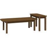  2-dijelni set stolića za kavu boja meda od masivne borovine | shoptok.hr