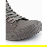 Ombre Men's high top sneakers with zipper for easy donning - dark beige | shoptok.hr
