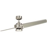 Elstead Lighting Elstead Kichler Xety Stropni ventilator z 2 lopaticama, 142 cm, LED lučka, brušen nikelj, daljinski upravljalnik, (22100415) | Shoptok.si