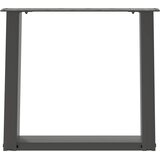  Noge za klub stolić U-oblik 2 kom antracit 50 x (42-43) cm čelik | shoptok.hr