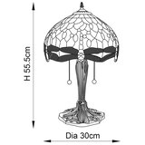  Endon 64090 - Stona lampa Tiffany DRAGONFLY 2xE27/60W/230V prečnik 30 cm | Eponuda.com