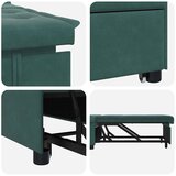  Krevet na razvlačenje Tamnozelena 194 x 67 x 82 cm Baršun | shoptok.hr