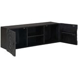 TV ormar s policom s pohranom s vratima Crna 105 x 30 x 35 cm | Eponuda.com