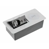 AVARO PLUS built-in socket, silver