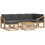 vidaXL Zunanja garnitura za sedenje z blazino 7 pcs Bela in antracit, (5000281226) | Shoptok.si