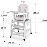  5u1 sinco stolica za hranjenje, siva | shoptok.hr