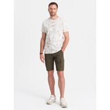 Ombre One-color men's shorts with cargo pockets - dark olive | Eponuda.ba