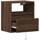 Zidni TV ormarići LED 2 kom boja smeđeg hrasta 41x31x45 cm | shoptok.hr