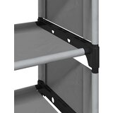 vidaXL stalak za cipele 10 slojeva sivi 54x28x158 cm netkana tkanina | shoptok.hr