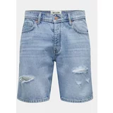 Only & Sons Jeans kratke hlače Edge 22029647 Modra Straight Fit