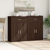  Komoda 2 kom boja smeđeg hrasta 60x30x84 cm konstruiranog drva | shoptok.hr