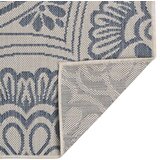 Furnova Zunanja preproga ploščato tkanje 160x230 cm modri vzorec, (21930739) | Shoptok.si