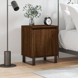 vidaXL Nočna omarica rjavi hrast 40x30x50 cm inženirski les | Shoptok.si