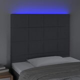  LED uzglavlje tamnosivo 100x5x118/128 cm od tkanine | shoptok.hr