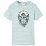  Dječja majica kratkih rukava s prugama svijetla boja mente 128 | shoptok.hr