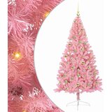 vidaXL Umjetna preddekorirana božićna jelka Roza 180 cm PVC | Shoptok.si