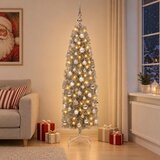  Umjetno vitko božićno drvce 150 LED lampica Topla bijela | shoptok.hr