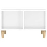  Stolić za kavu sjajni bijeli 60x50x36,5 cm konstruirano drvo | Eponuda.com