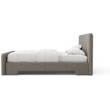 Micadoni Sivi tapecirani bračni krevet s podnicom 160x200 cm Eda – | shoptok.hr