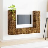  Set TV komoda 6 pcs Dimljeni hrast Konstruirano drvo | shoptok.hr