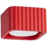 Sollux Lighting Stropna svetilka RIFF 1 rdeča Gx53, (5000500026) | Shoptok.si