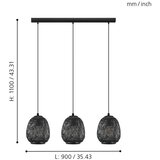 Eglo 43266 - visilica na sajli dembleby 1 3xE27/40W/230V | Eponuda.com